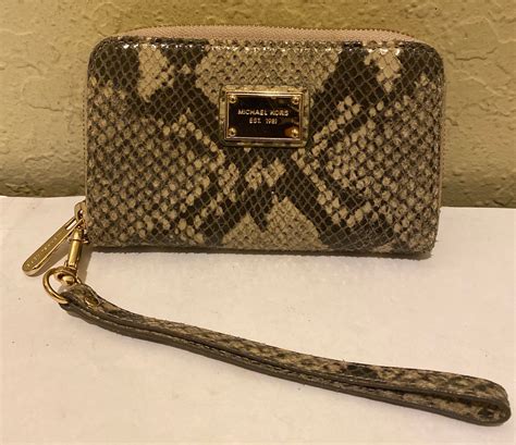 michael kors little wallet|michael kors snakeskin wallet.